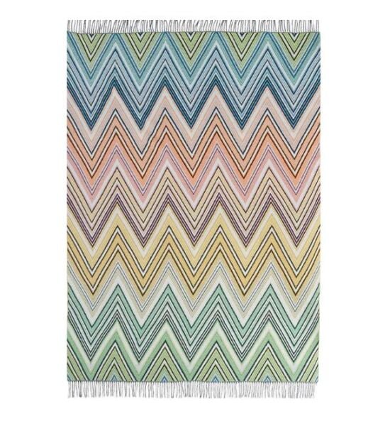 Plume Yeşil Çok Renkli Koltuk Şalı 130x190 cm