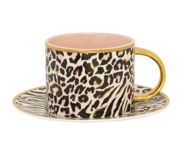 Teacup & Saucer Safari Leopard