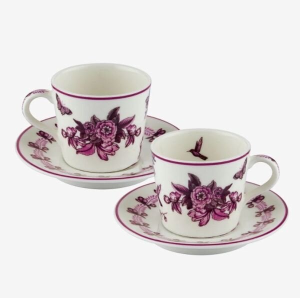Pembe Porselen Kahve Fincan Seti 120 Ml Allure