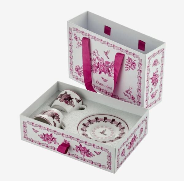 Pembe Porselen Kahve Fincan Seti 120 Ml Allure