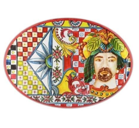 SICILY OVAL SERVİS TABAĞI 51X35,5 CM TURUNCU