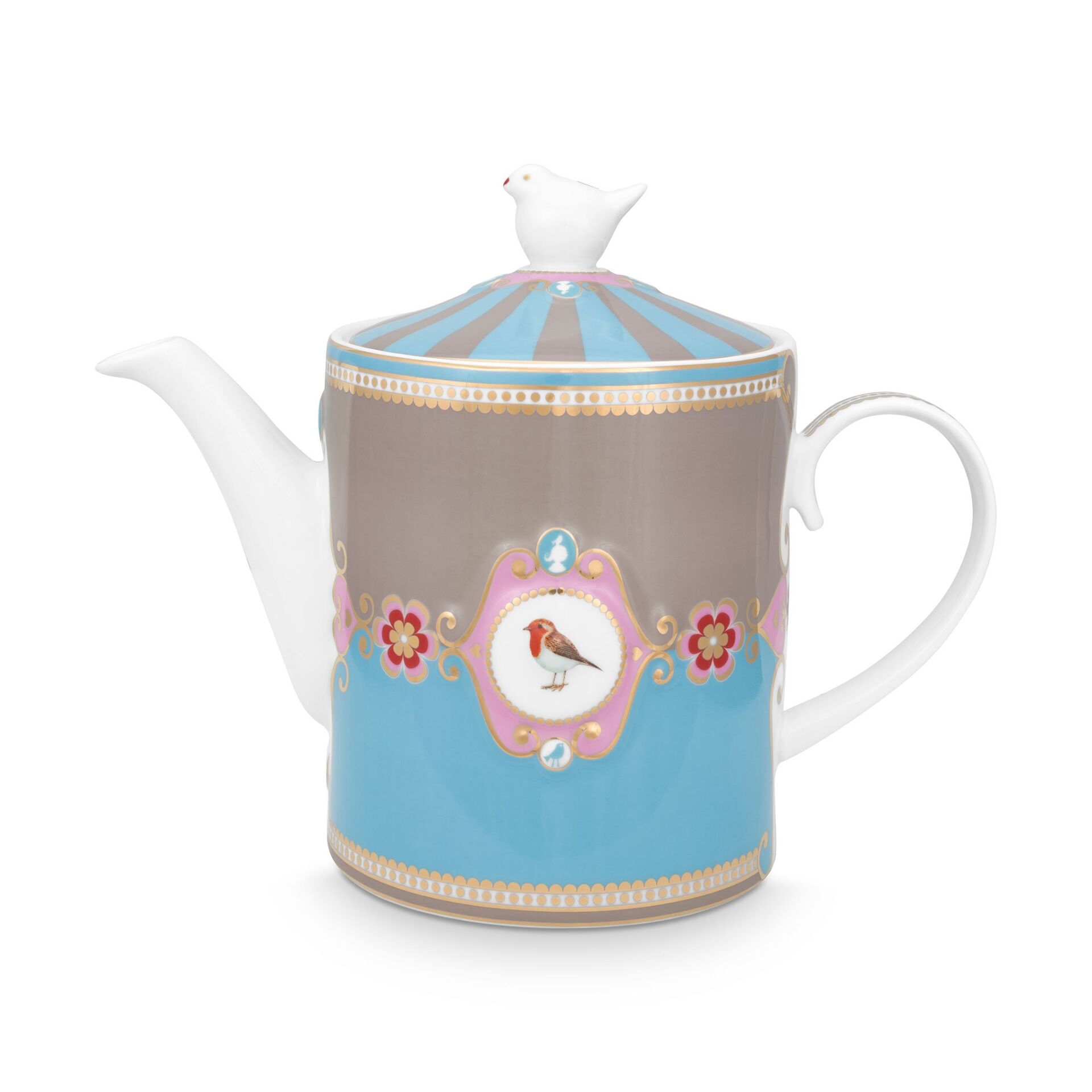 Love Bird Demlik, Mavi / Haki