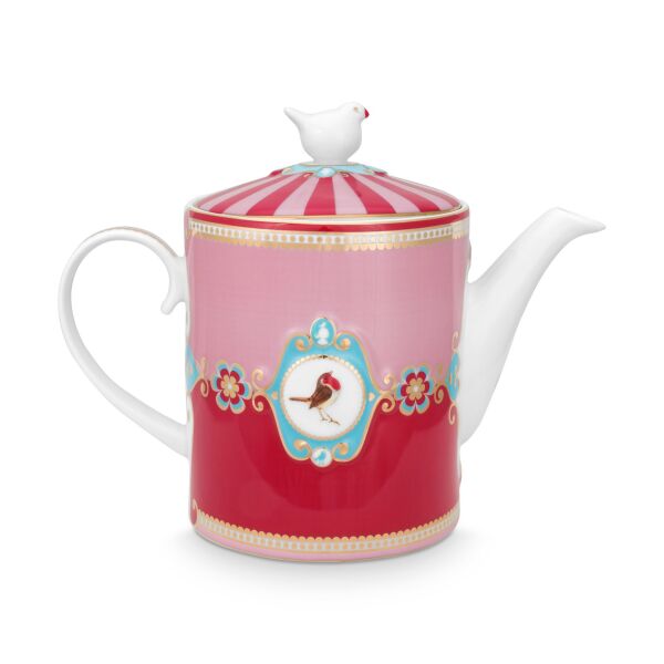 Love Bird Demlik, Kırmızı / Pembe