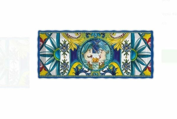 SICILY TEPSİ 49X20 CM MAVİ