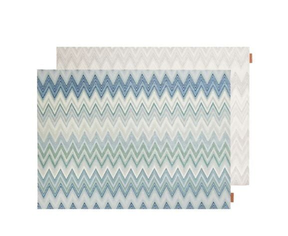 Zigzag Çok Renkli Amerikan Servis Seti 2'li 35x48 cm