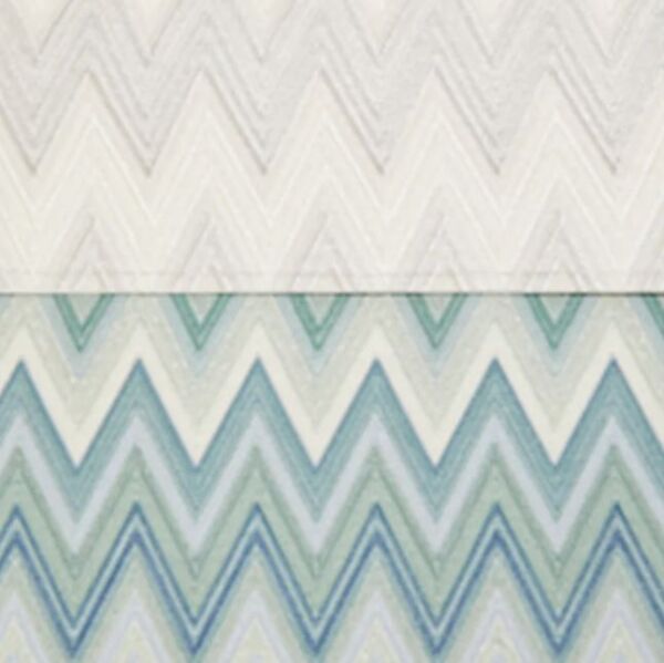 Zigzag Çok Renkli Amerikan Servis Seti 2'li 35x48 cm