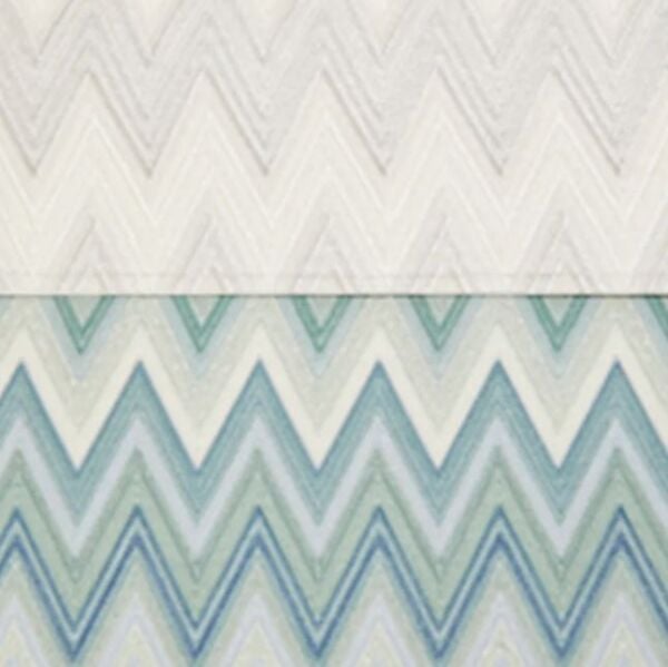 Zigzag Çok Renkli Amerikan Servis Seti 2'li 35x48 cm