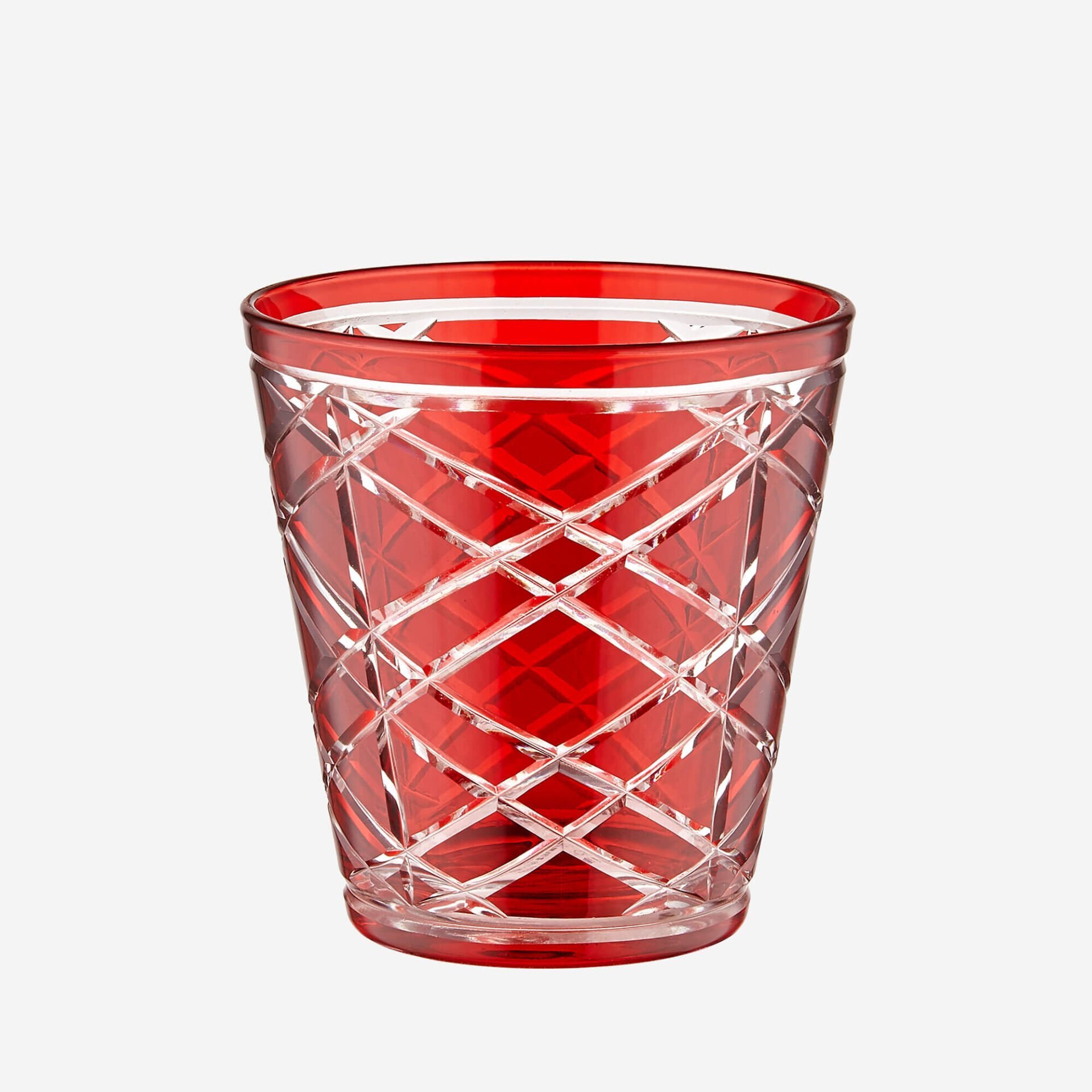 Kırmızı Cam SU BARDAĞI 250 ml