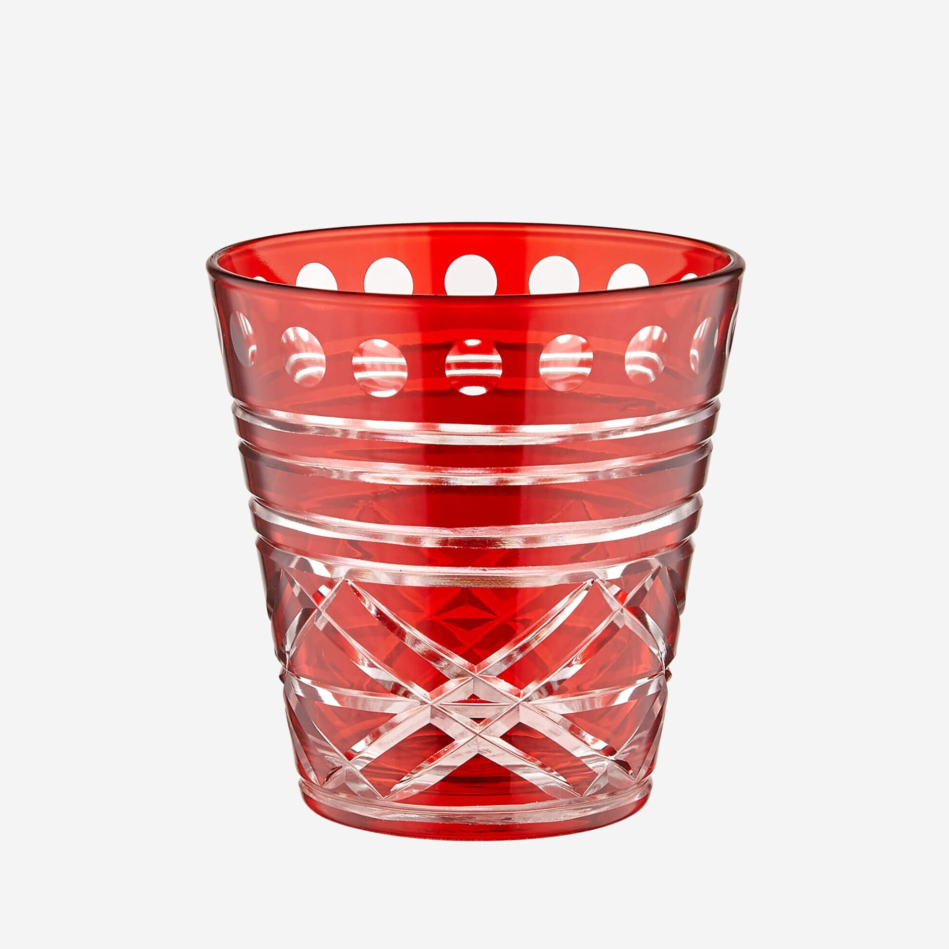 Kırmızı Cam SU BARDAĞI 250 ml