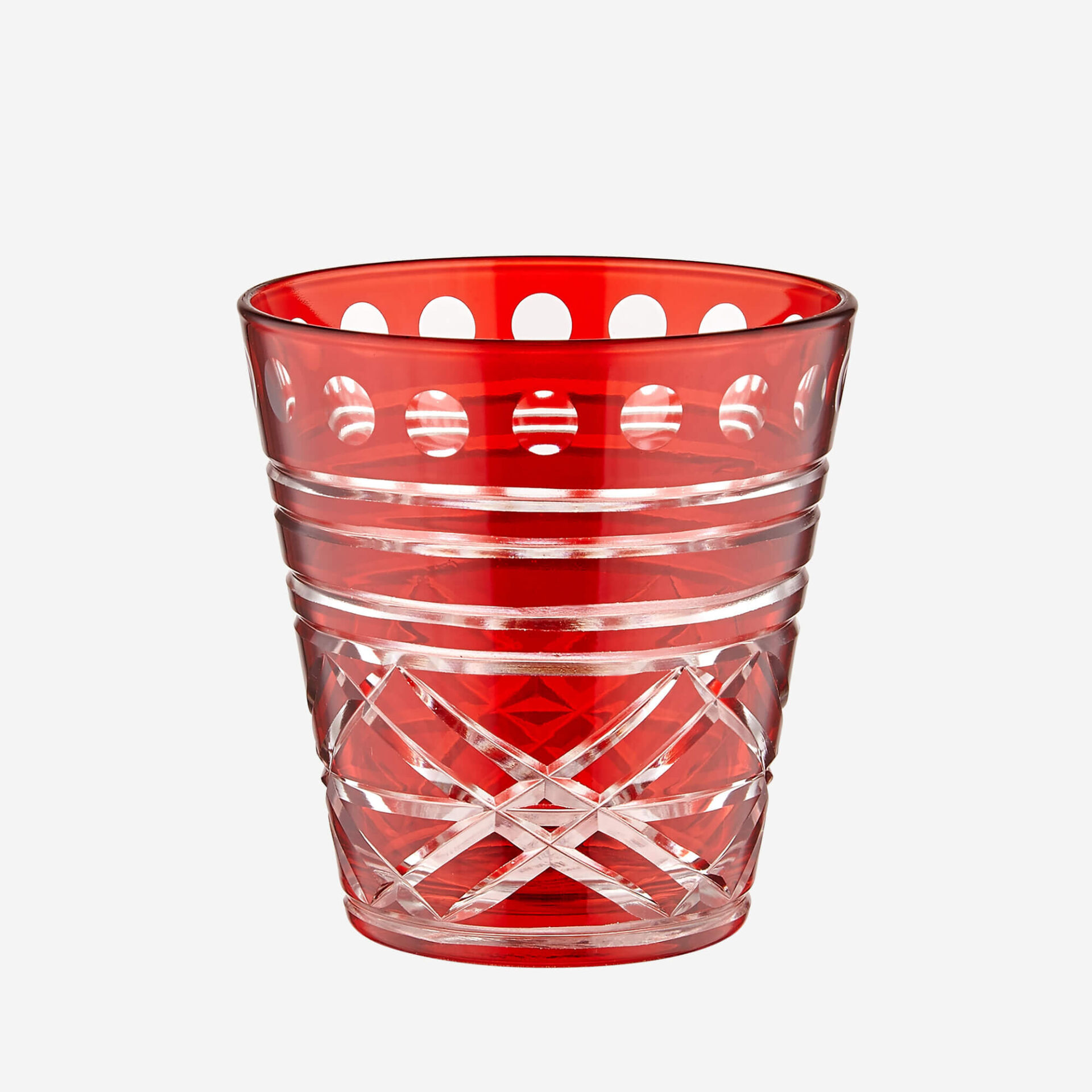 Kırmızı Cam SU BARDAĞI 250 ml