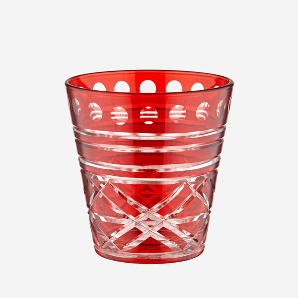 Kırmızı Cam SU BARDAĞI 250 ml