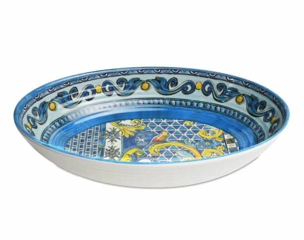 SICILY BOWL KASE 33,5X23,8 CM MAVİ
