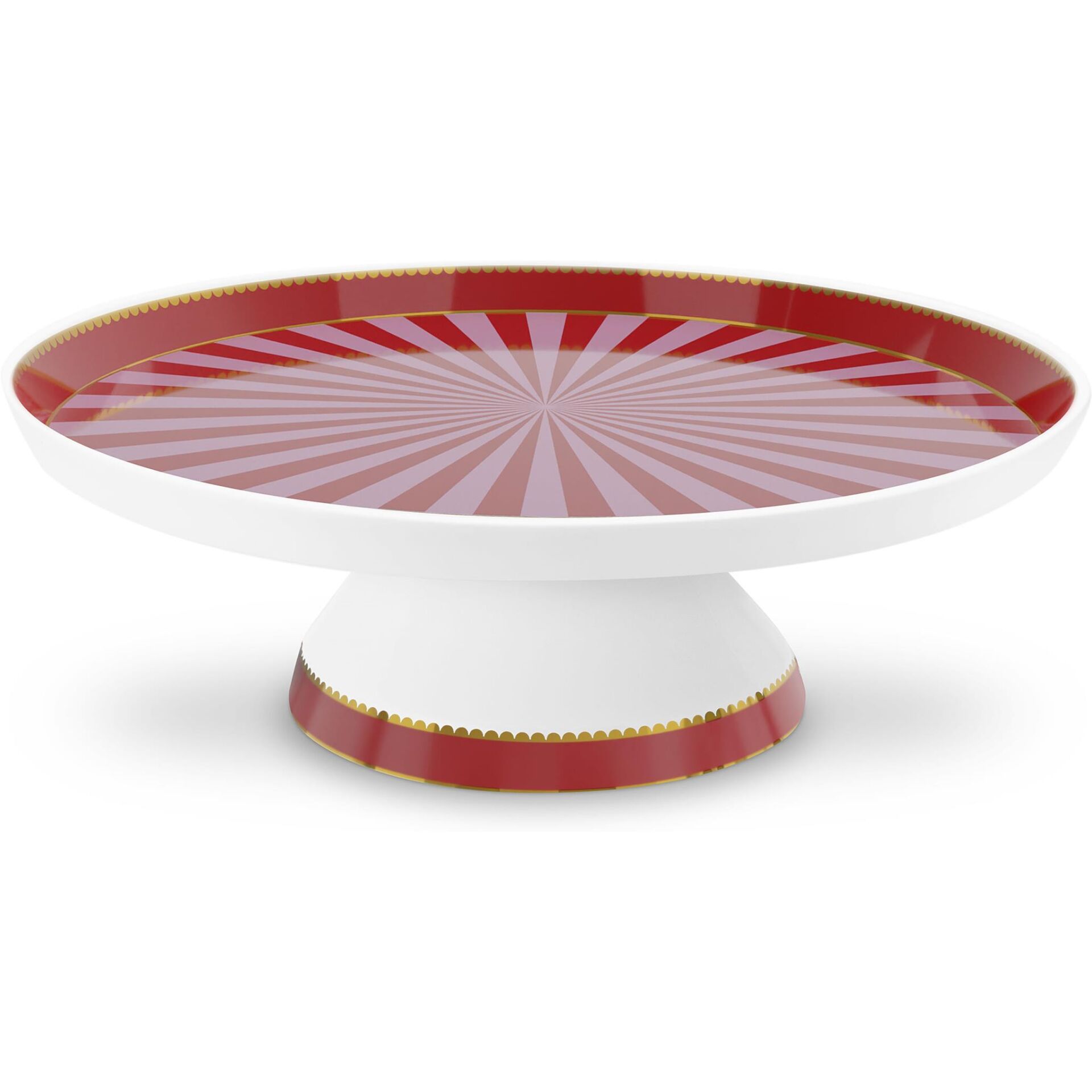 Love Bird Kırmızı Pembe Mini Kek Standı 24 cm