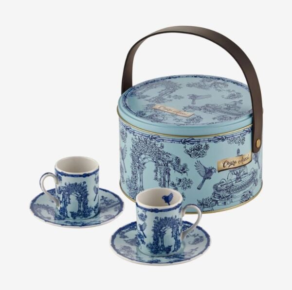 Mavi Porselen Kahve Fincanı 120 Ml Fontana