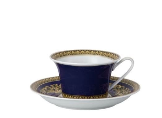 Medusa Blue Çay Fincan-Tabak