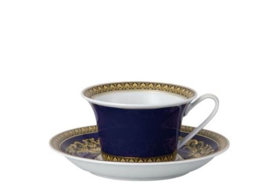 Medusa Blue Çay Fincan-Tabak
