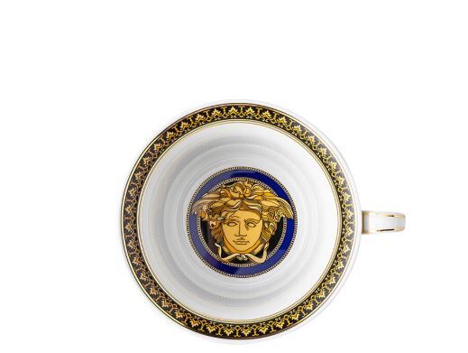 Medusa Blue Çay Fincan-Tabak