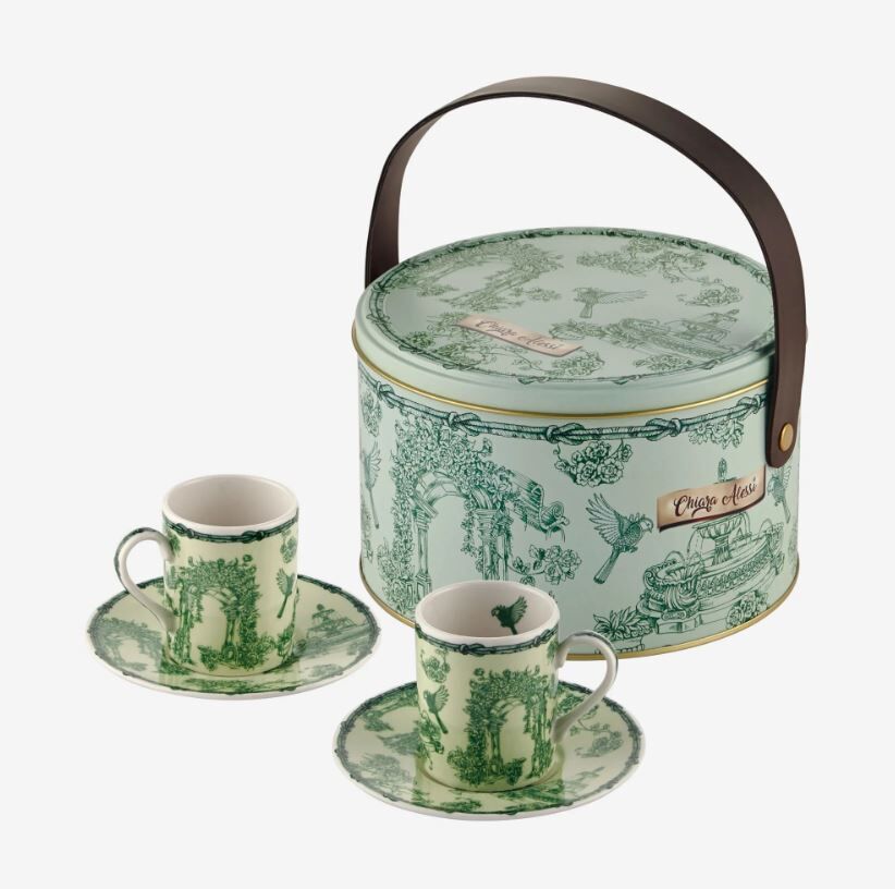 Yeşil Porselen Kahve Fincan Seti 120 Ml Fontana