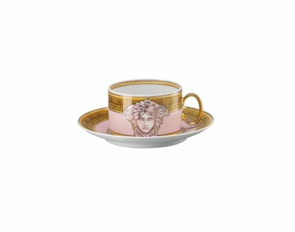 Medusa Amplified Pink Coin Çay Fincan-Tabak