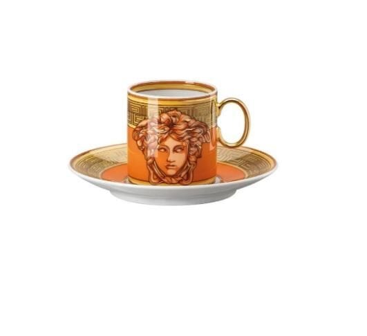 Medusa Amplified Orange Coin Espresso Fincan-Tabak