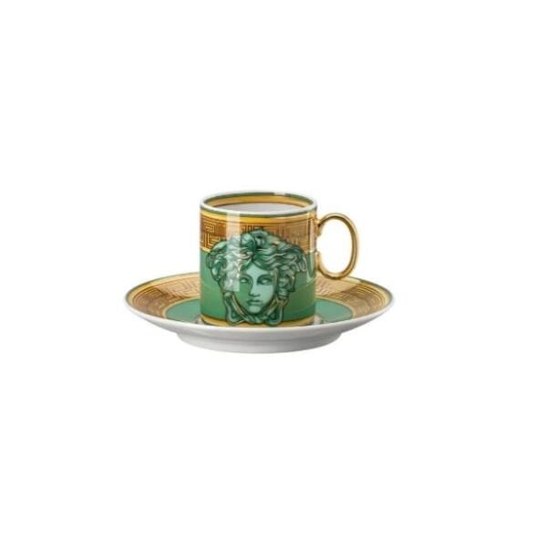 Medusa Amplified Green Coin Espresso Fincan-Tabak