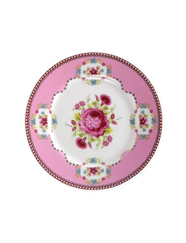 Pip Pembe Kek Tabağı 17 Cm