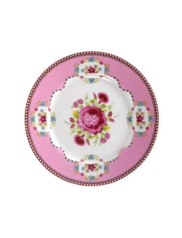 Pip Pembe Kek Tabağı 17 Cm