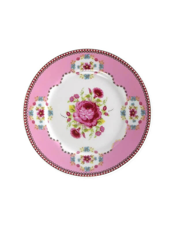 Pip Pembe Kek Tabağı 17 Cm