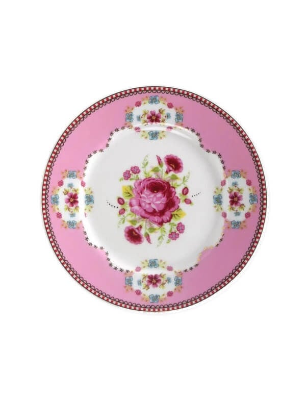 Pip Pembe Kek Tabağı 17 Cm