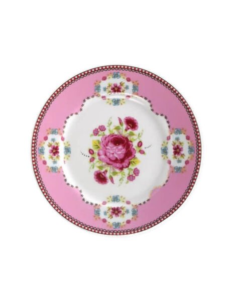 Pip Pembe Kek Tabağı 17 Cm