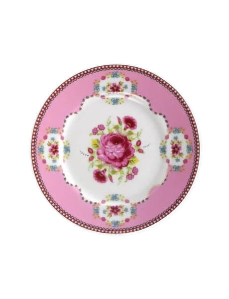 Pip Pembe Kek Tabağı 17 Cm