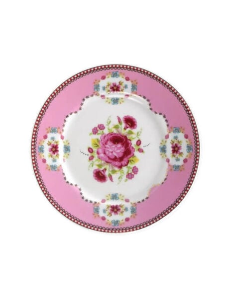 Pip Pembe Kek Tabağı 17 Cm