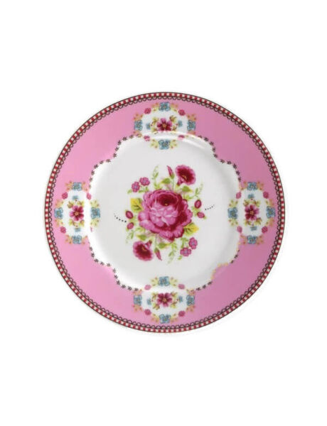 Pip Pembe Kek Tabağı 17 Cm