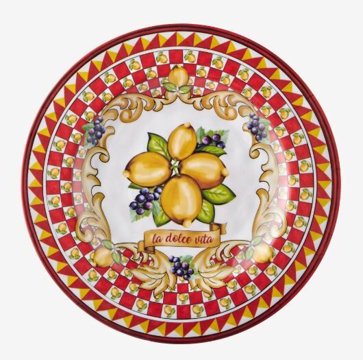 Kırmızı Melamin Kahvaltı Tabağı 21,5 Cm Capri