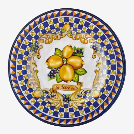 Mavi Melamin Kahvaltı Tabağı 21,5 Cm Capri