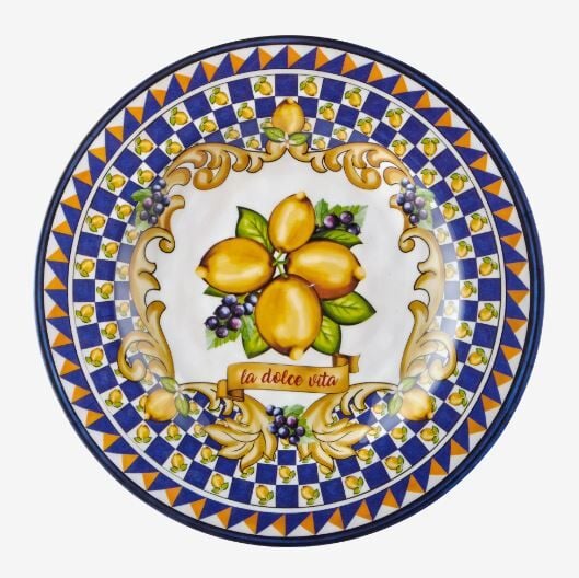 Mavi Melamin Kahvaltı Tabağı 21,5 Cm Capri