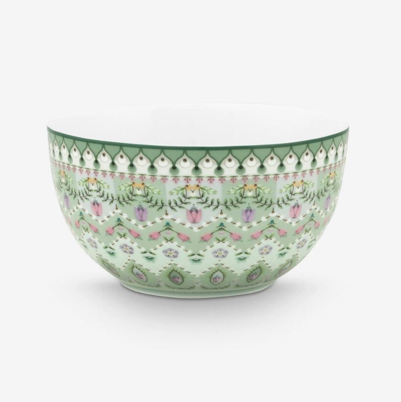 Yeşil Porselen Kase 12 Cm Lily & Lotus