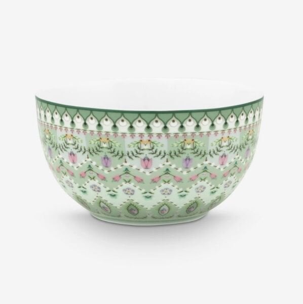 Yeşil Porselen Kase 12 Cm Lily & Lotus