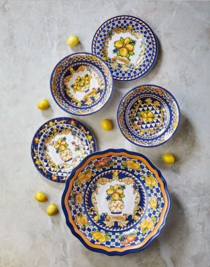 Mavi Melamin Kahvaltı Tabağı 21,5 Cm Capri