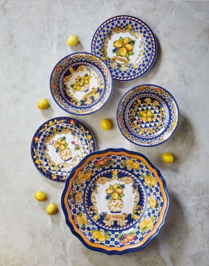 Mavi Melamin Kahvaltı Tabağı 21,5 Cm Capri