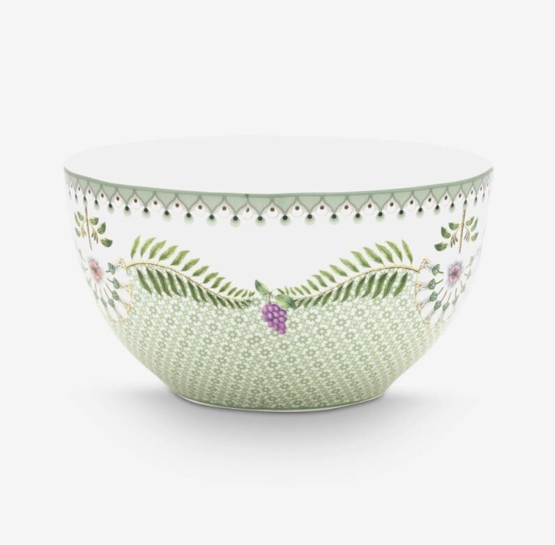 Yeşil Porselen Kase 15 Cm Lily & Lotus