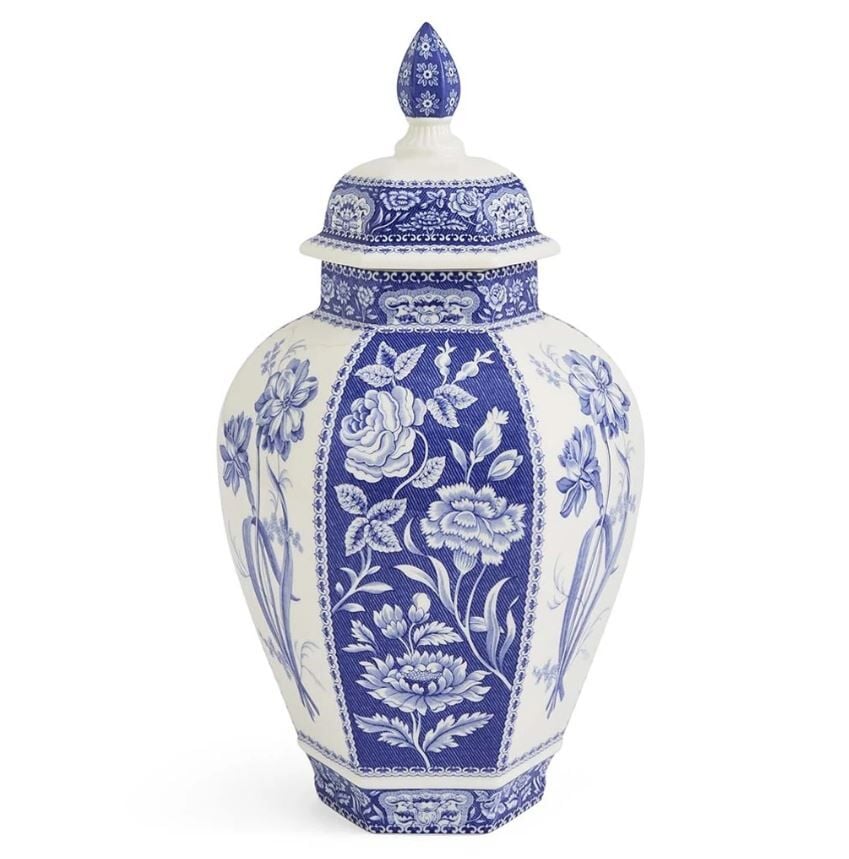 Spode Blue Italian Floral Vazo