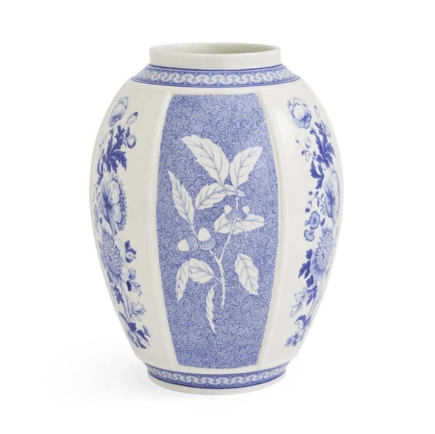Spode Blue Italian British Flowers vazo