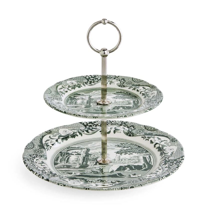 Spode Heritage Green Italian 2 katlı servis