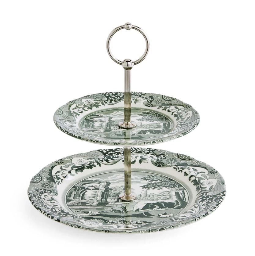 Spode Heritage Green Italian 2 katlı servis