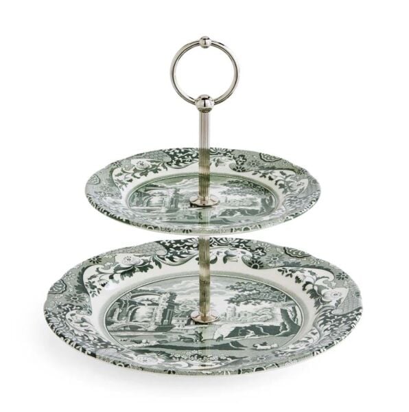 Spode Heritage Green Italian 2 katlı servis
