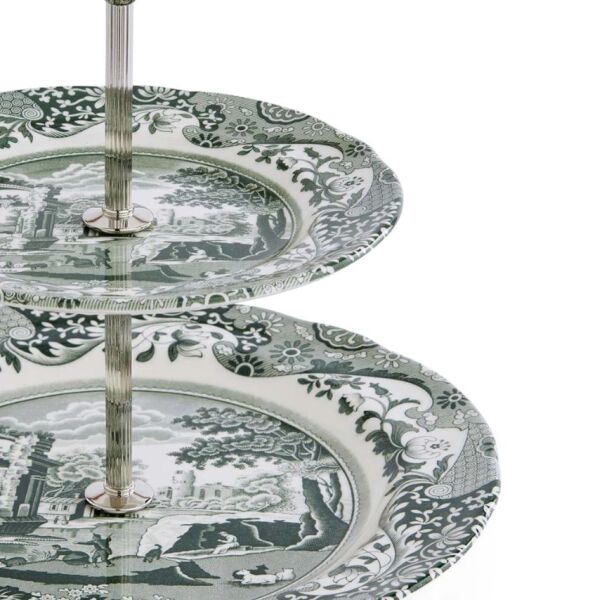 Spode Heritage Green Italian 2 katlı servis