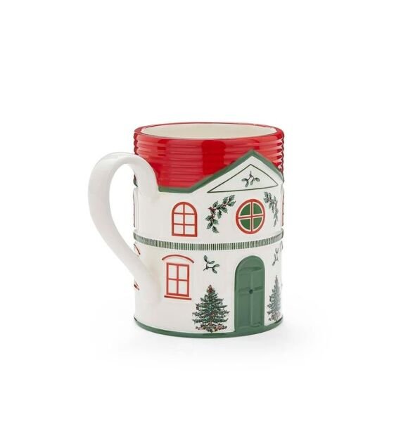 Spode Christmas Tree Village Red kupa