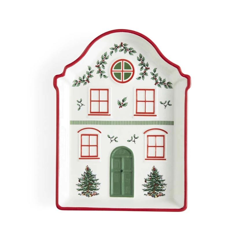 Spode Christmas Tree Village Red tabak
