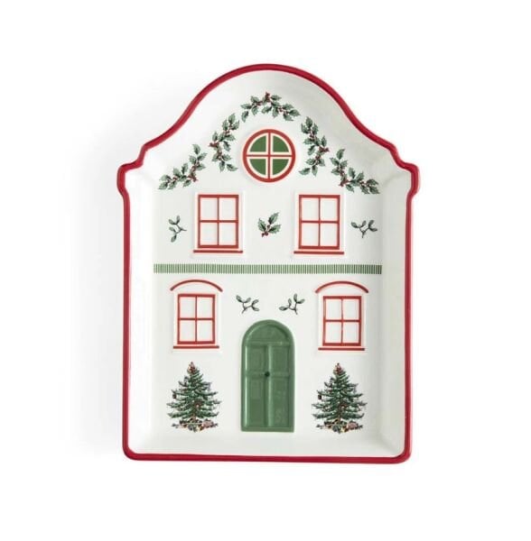 Spode Christmas Tree Village Red tabak